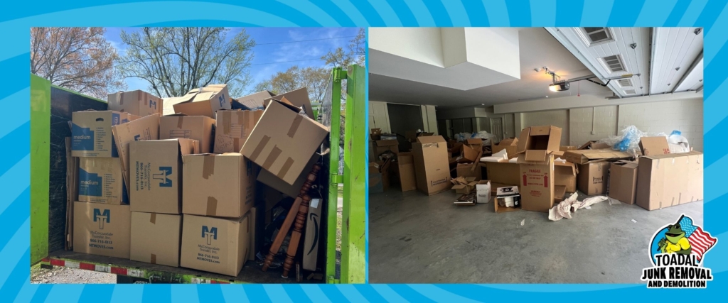 Remove cardboard boxes today