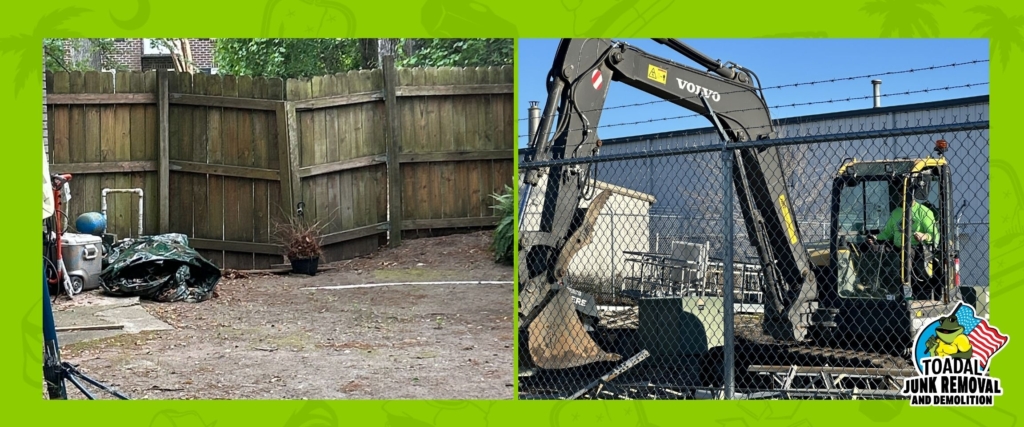 Fence Removal Charleston - Toadal Junk Removal and Demolition