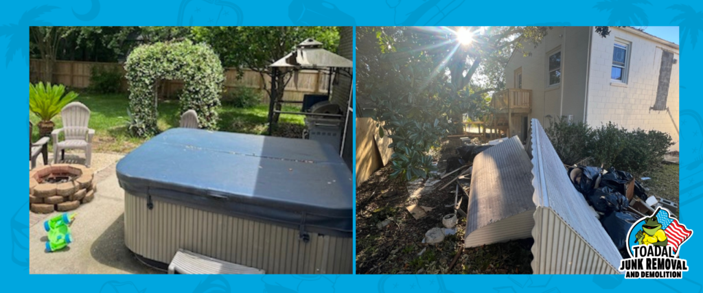 Backyard clutter ruining your space? Toadal Junk Removal offers fast yard clean up, debris removal, and junk hauling in Charleston, SC. Get your yard back today.